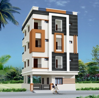 H.F. Nagar G+3 — 90 Sq. Yards